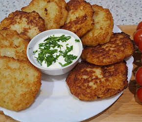 Фотография рецепта Драники с куриным фаршем