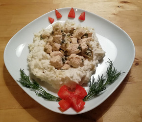 Фотография рецепта Куриная грудка в кефире