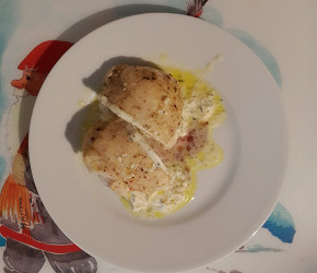 Фотография рецепта Куриное филе с творожной начинкой