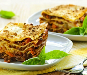 Фотография рецепта Лазанья с курицей и шампиньонами