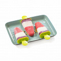Фотография рецепта Полосатое мороженое из йогурта (popsicle) автор Еда