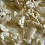 Нежная курица в сливочном соусе с карри