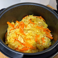 Рис карри с курицей в мультиварке