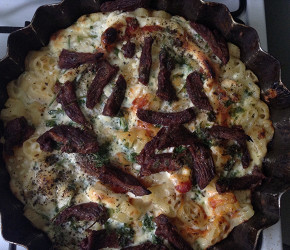 Фотография рецепта Запеканка с макаронами и говядиной