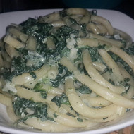 Паста с сливочным сыром и шпинатом