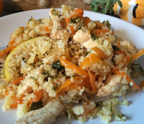Фотография рецепта Кускус с курицей и болгарским перцем