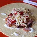 Фотография рецепта Буррито с колбасой для завтрака автор Мария Ларионова