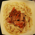 Фотография рецепта Лапша с острой курицей автор Евгения ОК