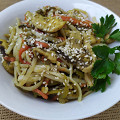 Фотография рецепта Лапша удон с курицей и овощами автор ЮЛИЯ ТИМОФЕЕВА