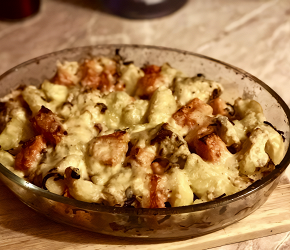 Фотография рецепта Курица, запеченная с тыквой и картофелем