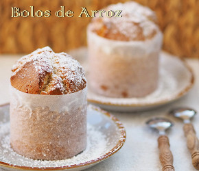 Фотография рецепта Португальские кексы из рисовой муки Bolos de Arroz