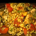 Фотография рецепта Кускус с овощами, кешью и курицей автор Ксюша Маменко
