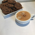 Фотография рецепта Овсяное печенье с изюмом и кунжутом автор Алексей Зимин