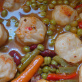 Фотография рецепта Овощное рагу с пшеничными кружочками автор Li Ma