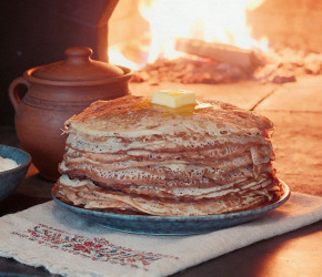 Фотография рецепта Блины с дырочками от шеф-повара