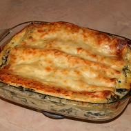 Лазанья со щавелем