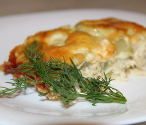 Фотография рецепта Запеканка с курицей и кабачками