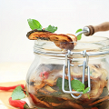Фотография рецепта Маринованные цукини с чесноком и мятой (Zucchini a Scapece) автор Ольга Худина