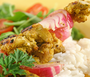 Фотография рецепта Курица тандури с рисом и кардамоном