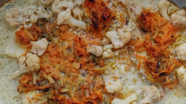 Фото шага рецепта Филе трески с цветной капустой 174540 шаг 10