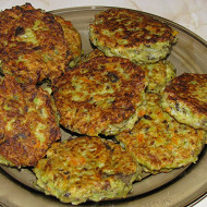 Овощные медальоны с грибами