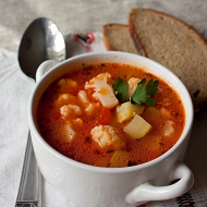 Овощной суп с кабачками