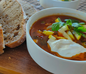 Фотография рецепта Мясная солянка с картофелем