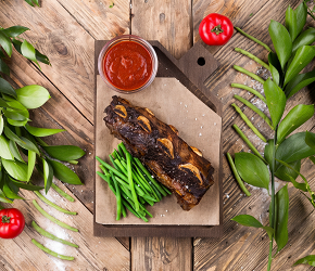Фотография рецепта Ребра теленка black angus