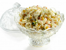 Крабовый салат с яйцами