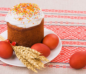 Фотография рецепта Пасхальный кулич с белковым кремом