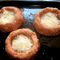 Фотография рецепта Мясные гнезда с сыром и яйцами автор Александр Клейменов