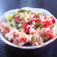 Кускус с лососем