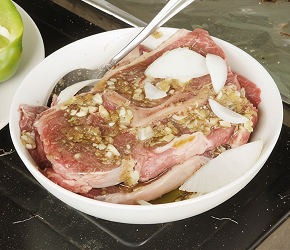 Фотография рецепта Мясо в лимонном маринаде