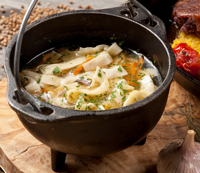 Фотография рецепта Лапша куриная с потрошками