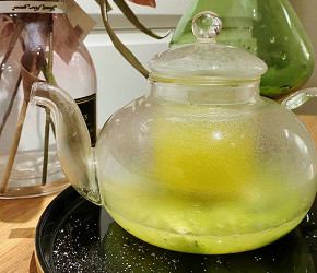 Фотография рецепта Чай ванильный с киви и маракуйей