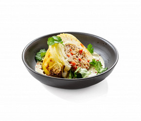 Фотография рецепта Фаршированная капуста с соусом карри