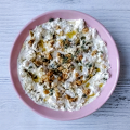 Фотография рецепта Творог с медовой грушей, голубым сыром и грецкими орехами автор Матильда Огурцова