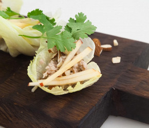 Фотография рецепта Низкоуглеводный тако с курицей и миндалем