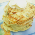 Фотография рецепта Кабачково-картофельные оладьи с мятой и сыром фета автор Женя