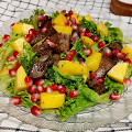 Фотография рецепта Салат с куриной печенью и манго автор ЮЛИЯ ТИМОФЕЕВА