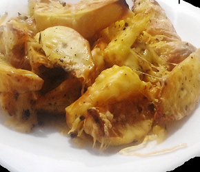 Фотография рецепта Печеный картофель с сыром