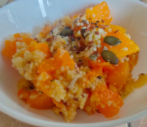 Фотография рецепта Тыква, жаренная с кускусом