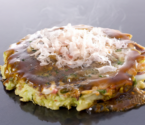 Фотография рецепта Японские капустные блины (Okonomiyaki)