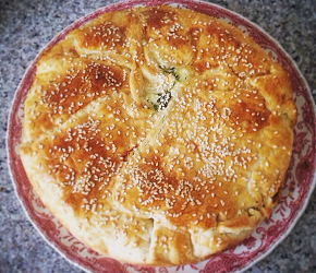 Фотография рецепта Пирог c кабачками и щавелем