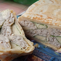 Фотография рецепта Блинная закуска с мясом и сыром автор Anita Ggdf