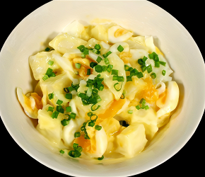 Фотография рецепта Картофельный салат с яйцами и луком