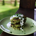 Фотография рецепта Кабачковые оладьи  с кукурузной мукой автор Ирина Булыгина