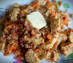 Фотография рецепта Гречка по-купечески с куриной грудкой