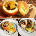 Фотография рецепта Яблоки печеные с клюквой, медом и орехами автор Ирина Родионова