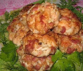 Фотография рецепта Рубленые котлеты из свинины и курицы с картофелем